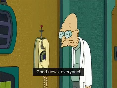 futurama good news gif.